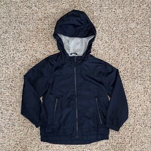 Kids Navy Blue Hooded Jacket- 5T